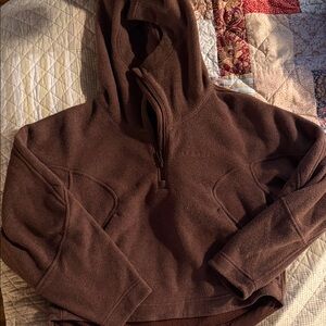 Lululemon Brown Pullover Fleece Hoodie